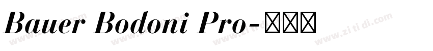 Bauer Bodoni Pro字体转换